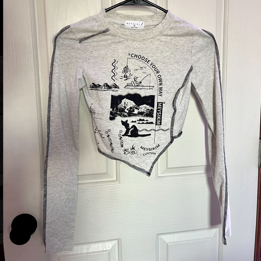 Reverse Stitched Crop Top